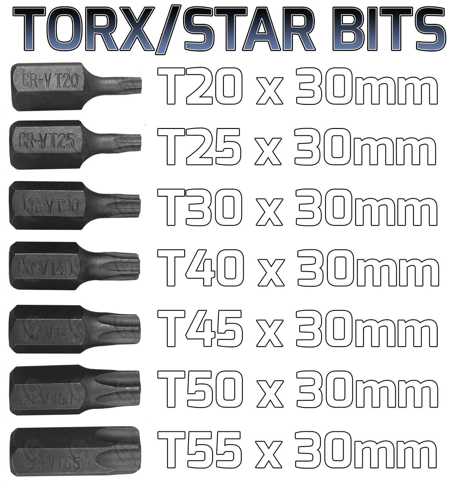 Toolzone 40 Piece Hex - Torx - Spline Bit Sockets ( SD140 )