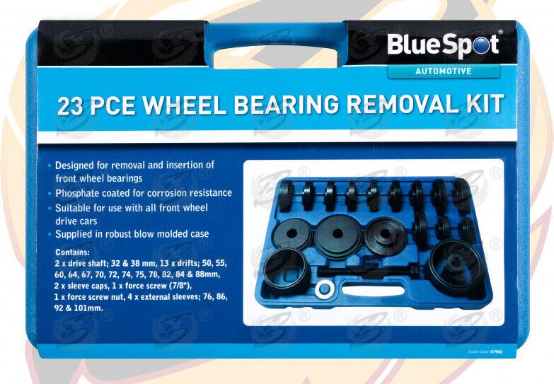 BlueSpot 23 Piece Wheel Bearing Removal Tool Kit ( 07902 )