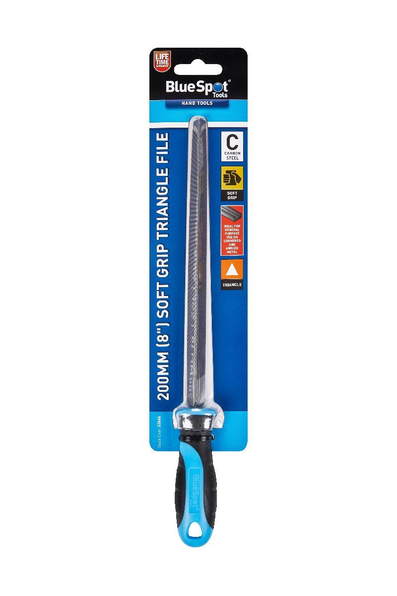 BlueSpot 200mm (8") Soft Grip Triangle File ( 22666 )