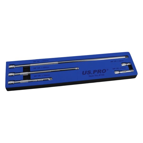 US Pro 5 Piece 3/8" Drive Extension Bar Set  4150