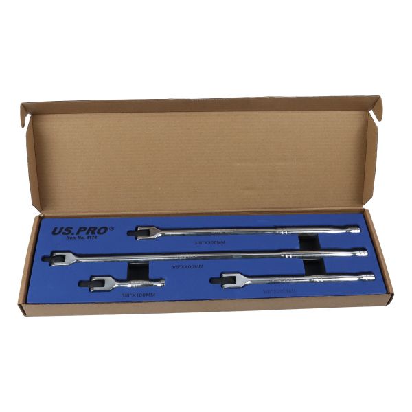 US Pro 4 Piece 3/8" Drive Breaker Bar Set  4174