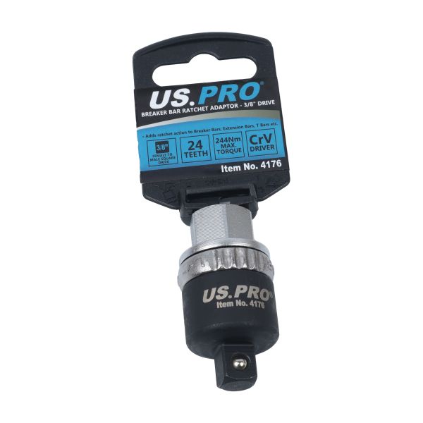 US Pro 3/8" Drive Breaker Bar Ratchet Adaptor 4176