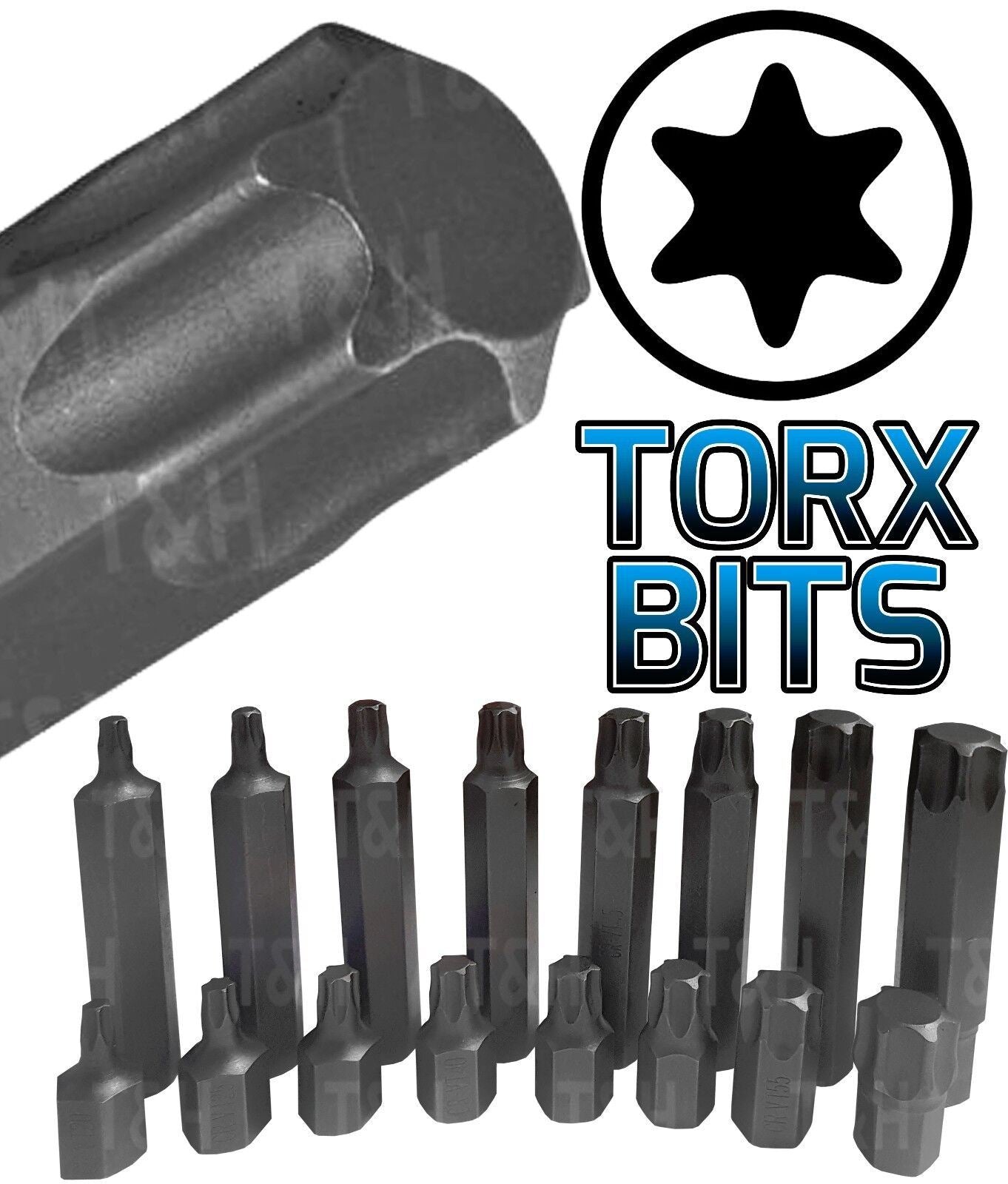 US PRO 75PCS HEX - TORX - SPLINE - RIBE - TAMPERPROOF TORX BIT SOCKETS