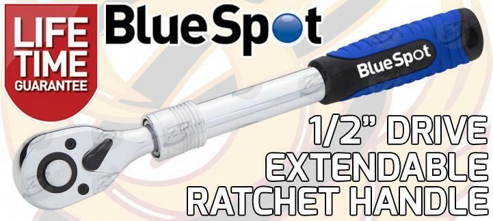 BLUESPOT 1/2" DRIVE 72 TOOTH EXTENDABLE RATCHET HANDLE