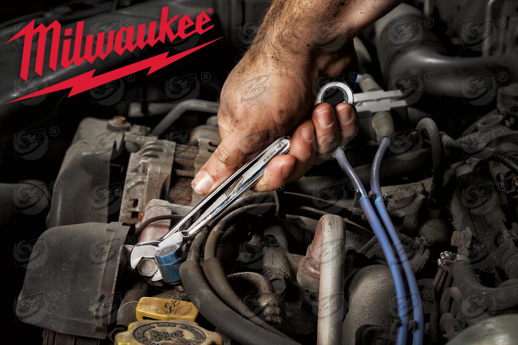 MILWAUKEE 8MM 144 TEETH MAXBITE RATCHET SPANNER