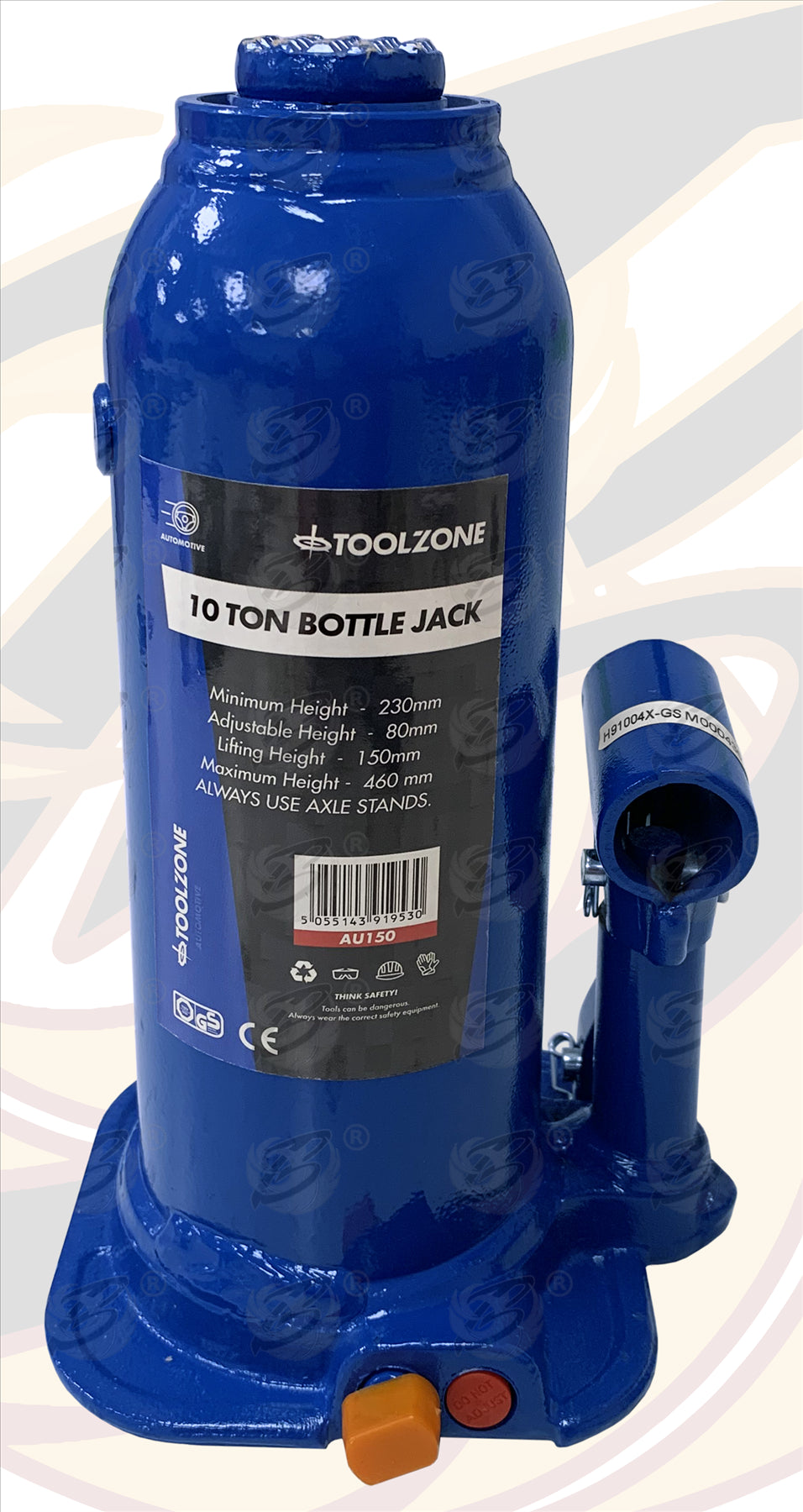 TOOLZONE 10 TON BOTTLE JACK