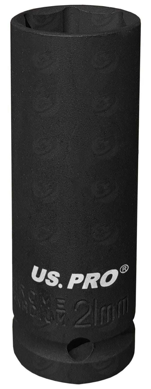US Pro 21mm 1/2" Drive 6 Point Deep Impact Socket ( Single ) ( 1367 )