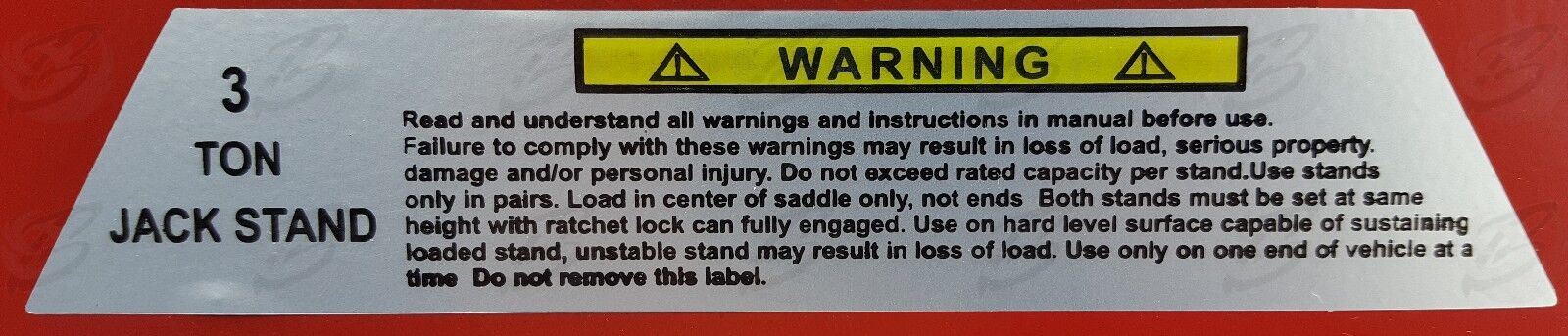 TOOLZONE 3 TON AXLE STANDS