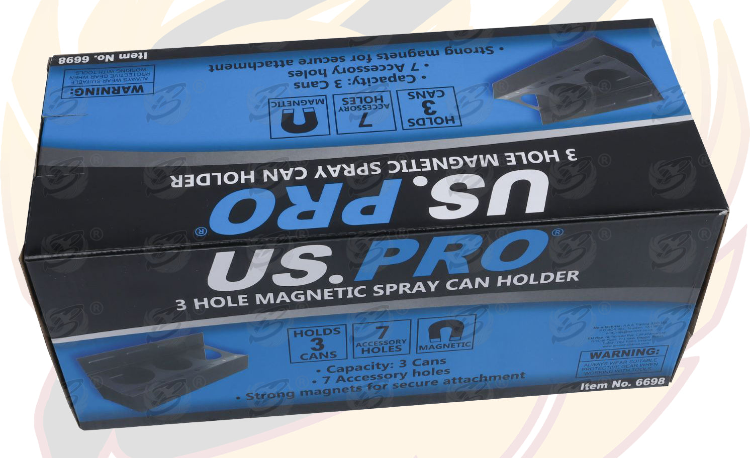 US PRO 3 HOLE MAGNETIC SPRAY CAN HOLDER