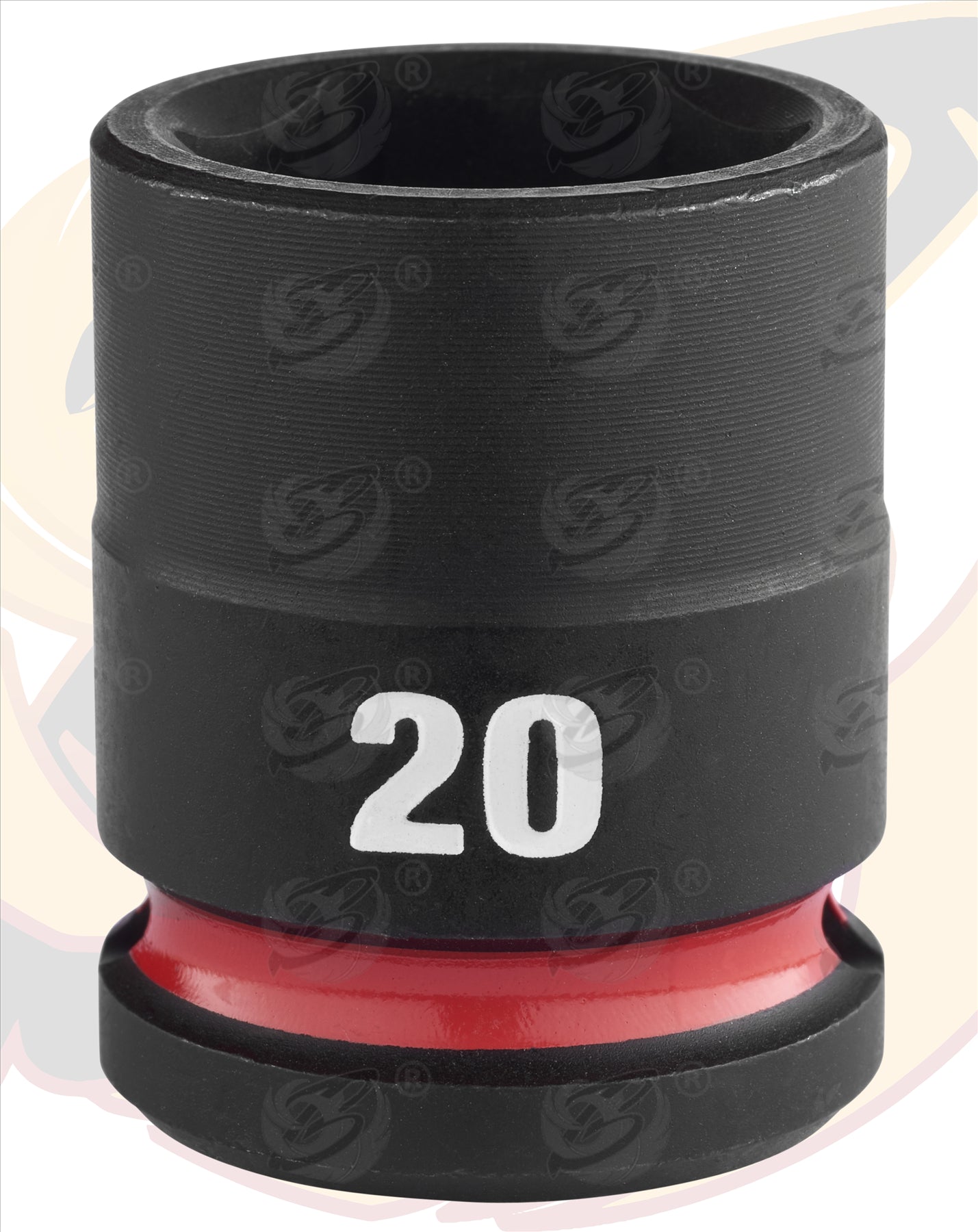 MILWAUKEE 20MM 1/2" DRIVE 6 POINT SHALLOW IMPACT SOCKET ( SINGLE )