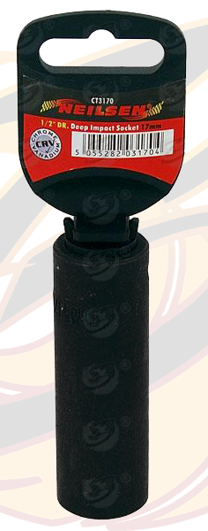 Neilsen 17mm 1/2" Drive 6 Point Deep Impact Socket ( Single ) ( CT3170 )