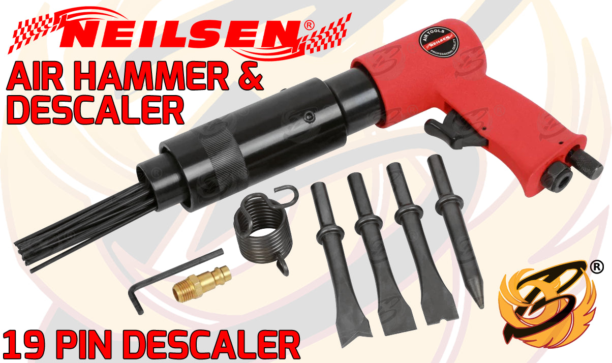 NEILSEN AIR HAMMER & DESCALER NEEDLE GUN TOOL KIT