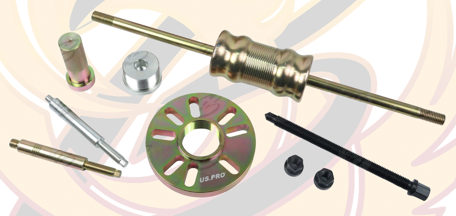 US Pro 18 Piece Heavy Duty Wheel Hub Puller ( 5485 )