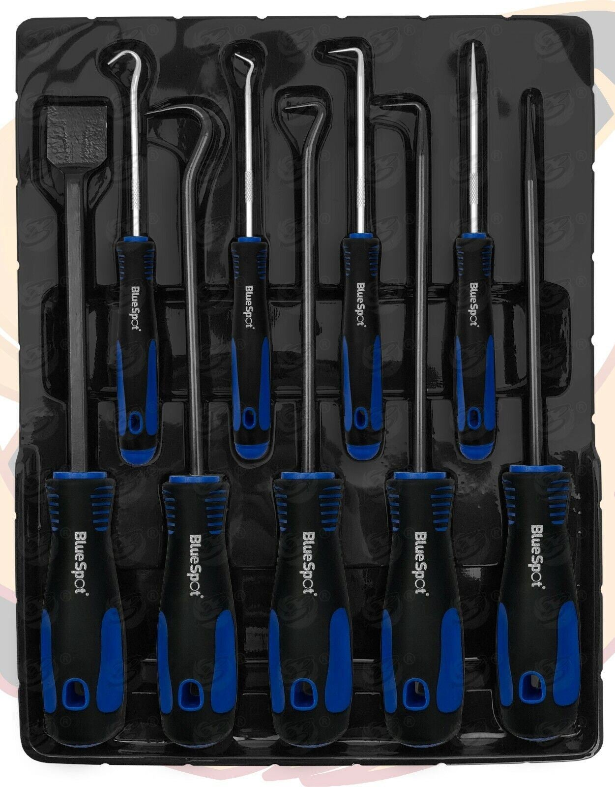 BlueSpot 9 Piece Hook, Pick & Scraper Set 07959