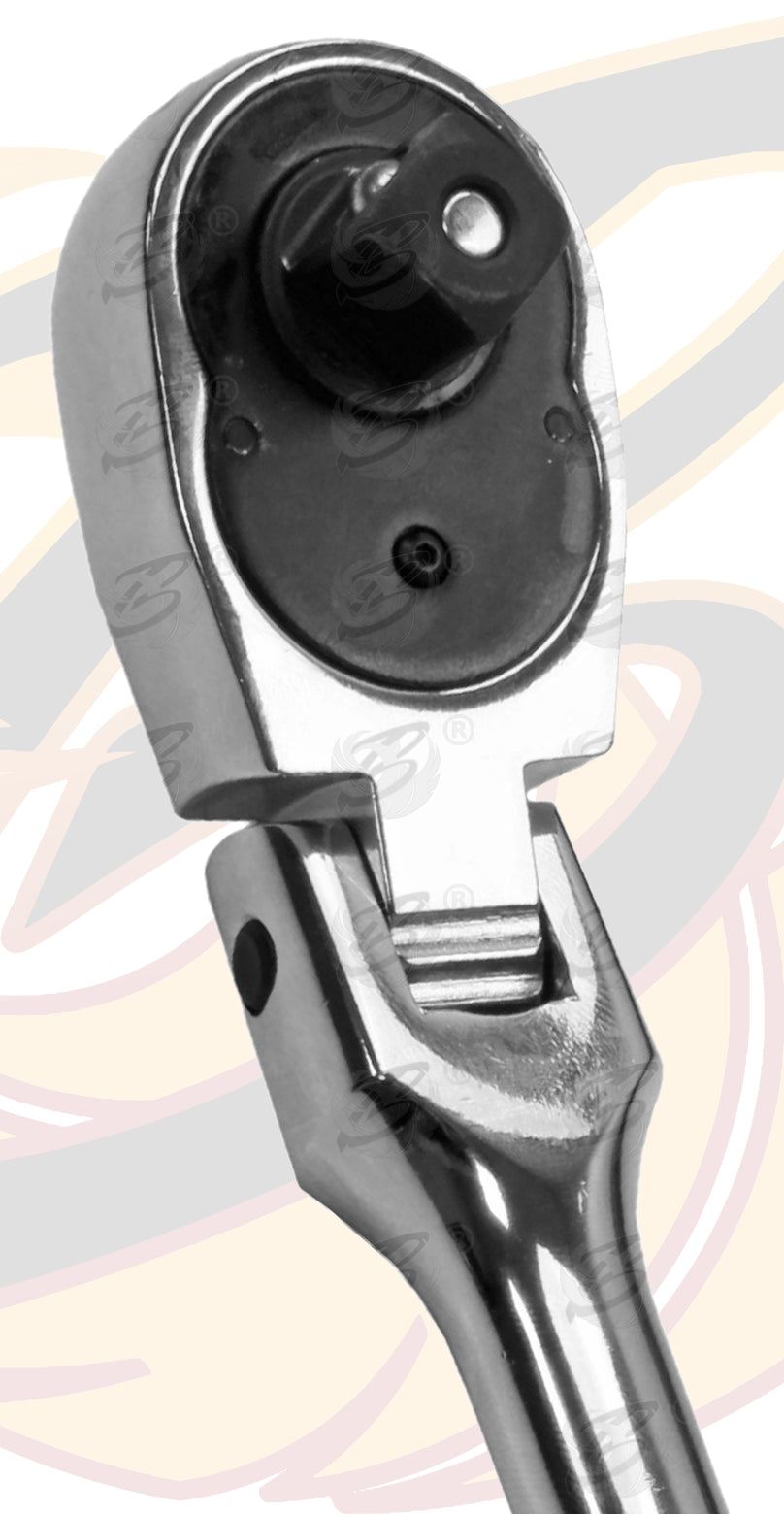 US PRO 3PC FLEXI HEAD RATCHET SET 1/4" -  3/8" - 1/2" DRIVES