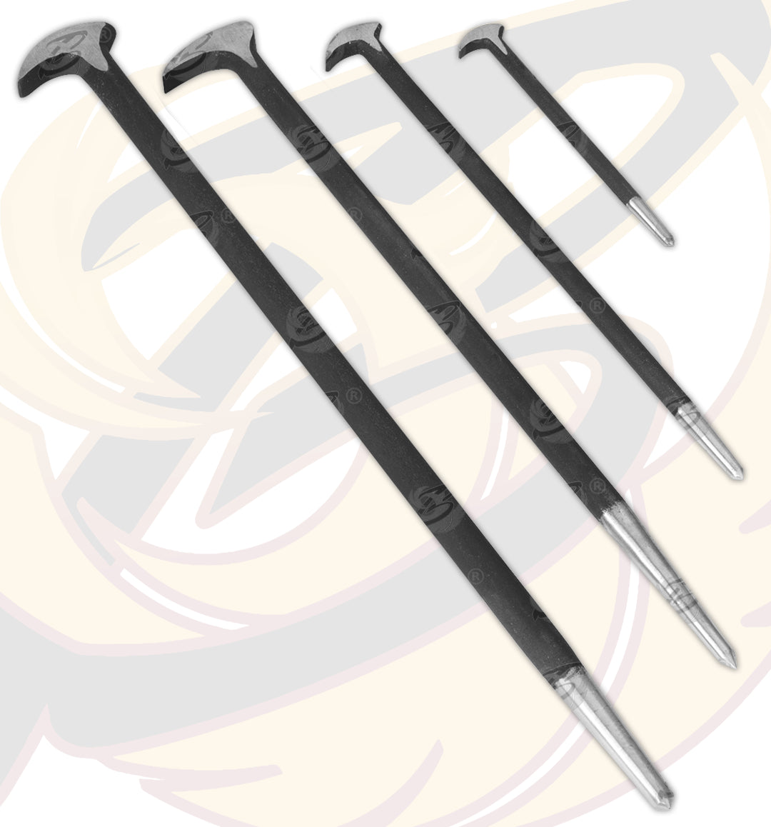 SIEGEN 4PCS HEEL & TOE PRY BARS ( PODGER BARS )