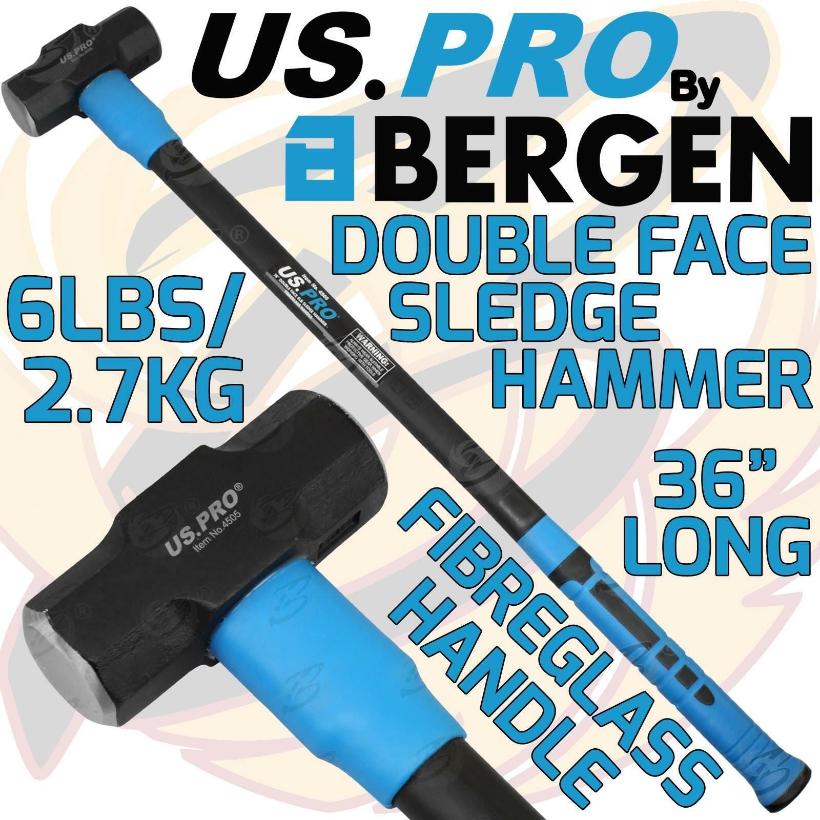 US PRO 2.7KG 36" LONG FIBREGLASS SLEDGE HAMMER