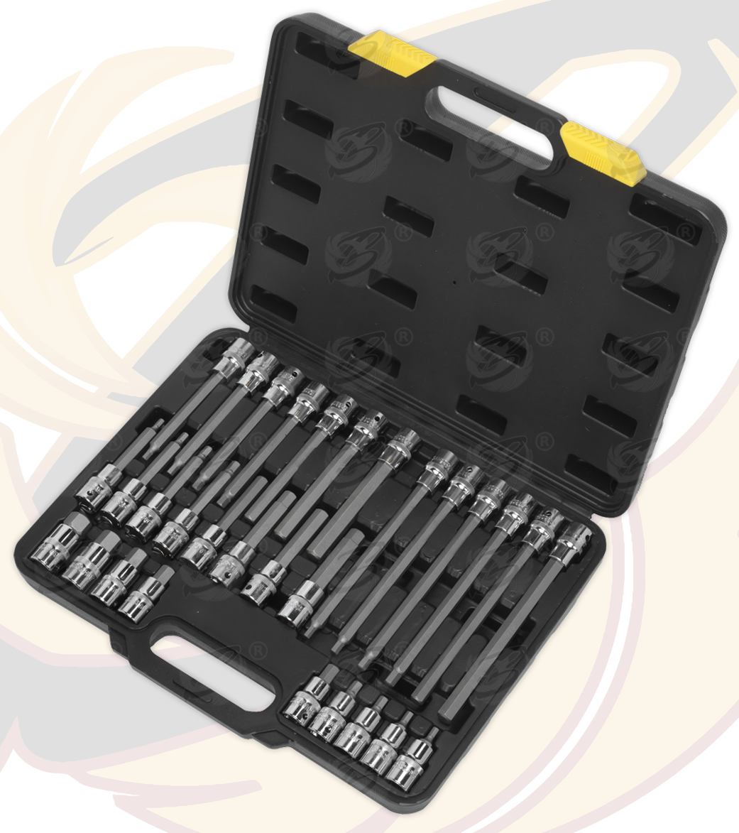 Siegen 30 Piece 1/2" Drive Hex Bit Sockets H5 - H19 S01077