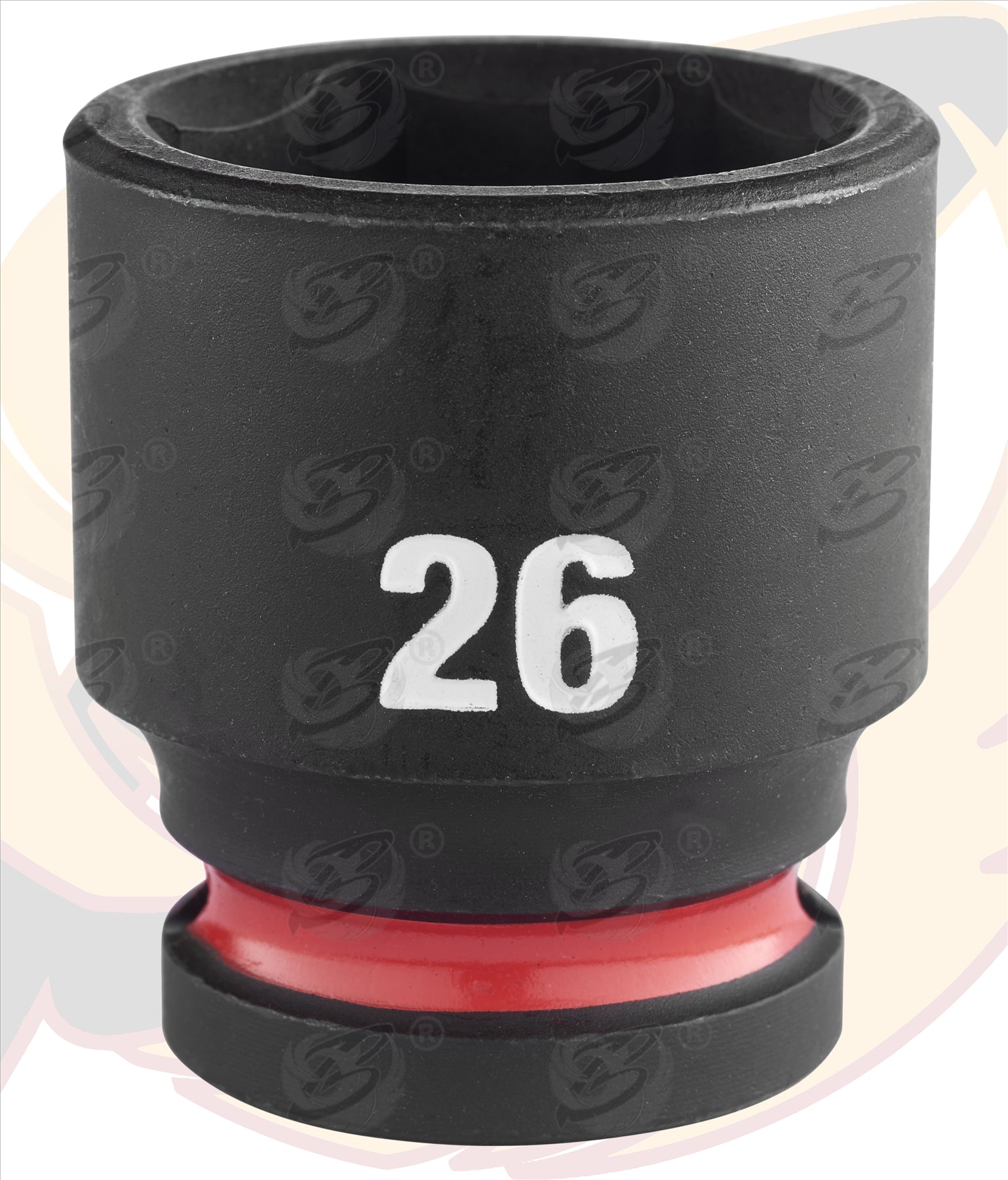 MILWAUKEE 26MM 1/2" DRIVE 6 POINT SHALLOW IMPACT SOCKET ( SINGLE )