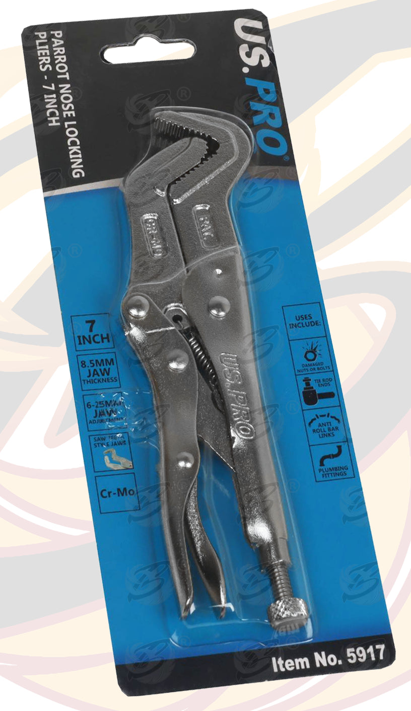 US PRO 178MM ( 7" ) PARROT NOSE LOCKING PLIERS