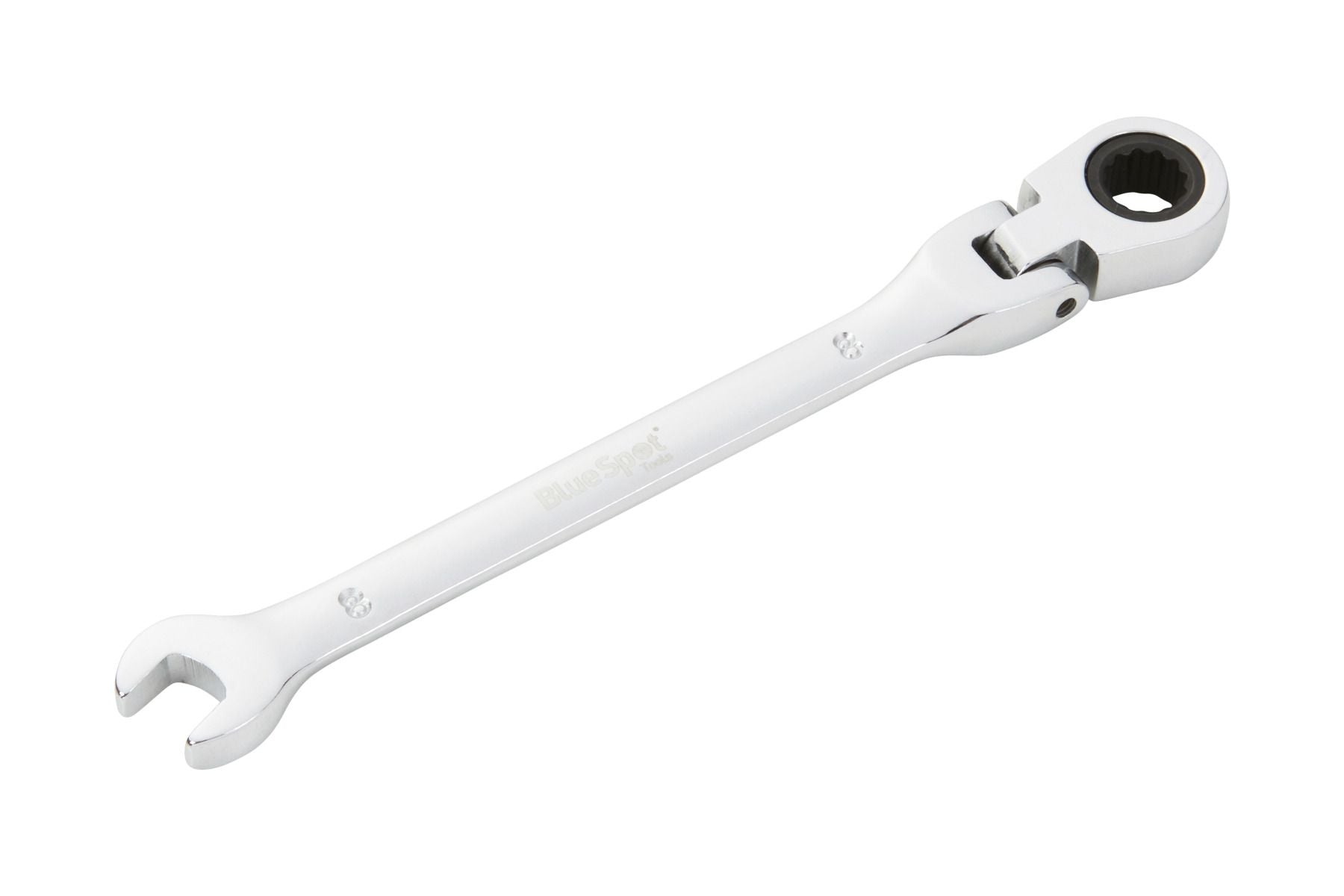 BlueSpot 8mm Chrome Vanadium Ratchet Spanner Flexible Head (180°) ( Single ) With A Manufacturers LifeTime Guarantee 05101