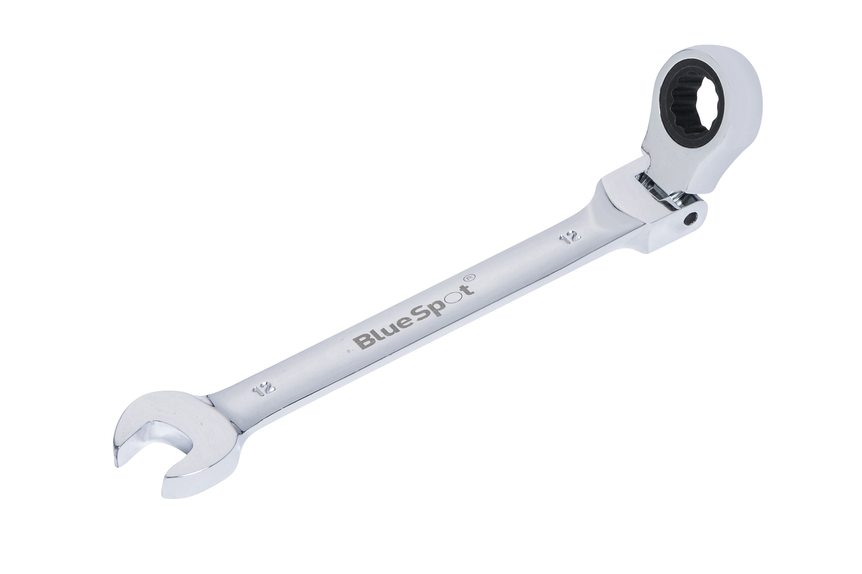 BlueSpot 12mm Chrome Vanadium Ratchet Spanner Flexible Head (180°) ( Single ) With A Manufacturers LifeTime Guarantee 05105