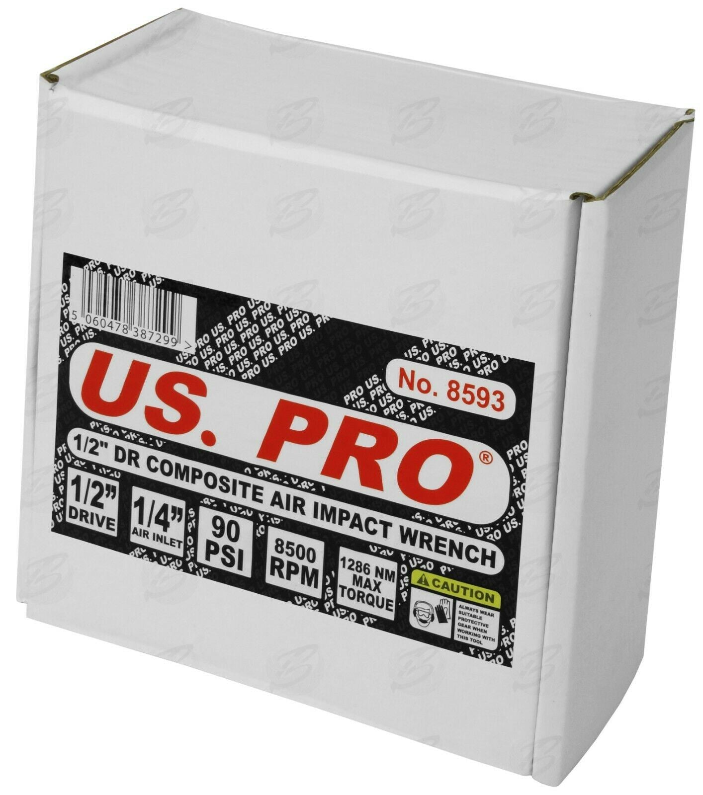 US PRO 1/2" DRIVE COMPOSITE AIR IMPACT WRENCH 1286Nm