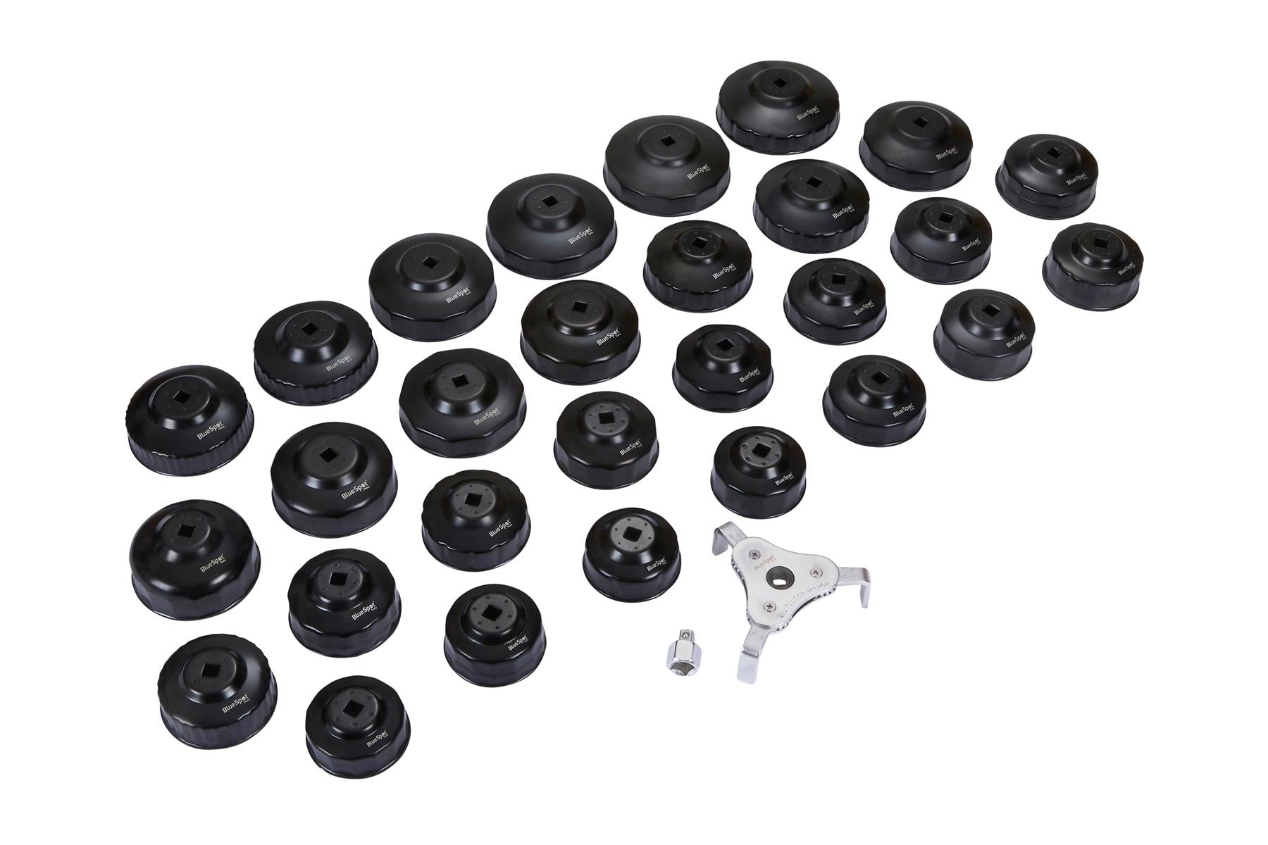 BlueSpot 30 Piece Cup Type Oil Filter Wrench Set  07008