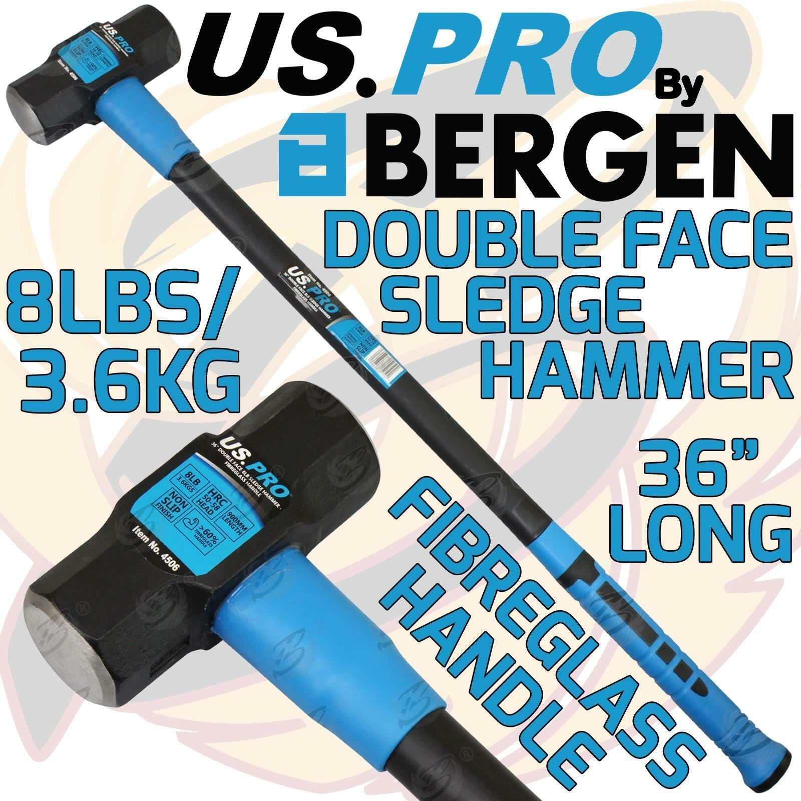 US Pro 3.6Kg 36" Long Fibreglass Sledge Hammer ( 4506 )