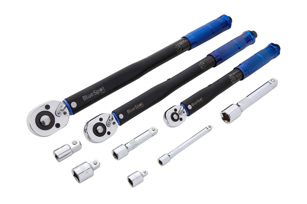 BlueSpot 9 Piece Calibrated Torque Wrench Set - 2-230Nm  01998