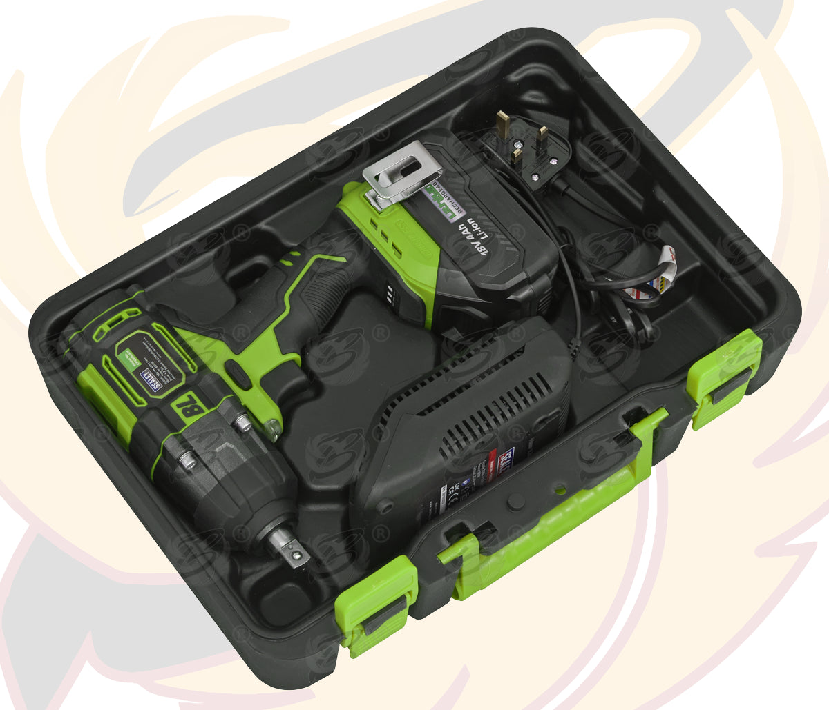 SEALEY 18V 4Ah 1/2" DRIVE BRUSHLESS CORDLESS IMPACT WRENCH 650Nm