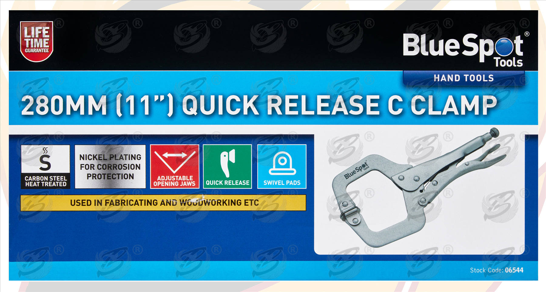 BLUESPOT 280MM (11") QUICK RELEASE C CLAMP