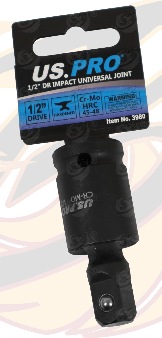 US PRO 1/2" DRIVE IMPACT UNIVERSAL JOINT SWIVEL ADAPTER