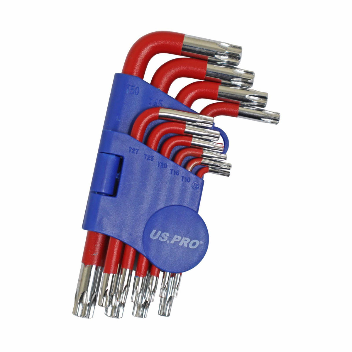 Us Pro 10 Piece Stubby Torx / Star Key Set ( T9 - T50 )  1638
