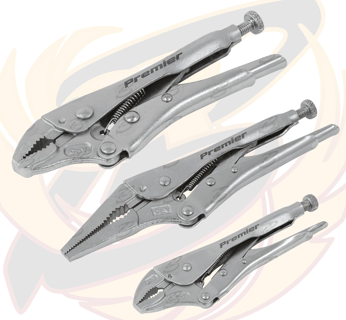SEALEY 3PCS LOCKING PLIER SET