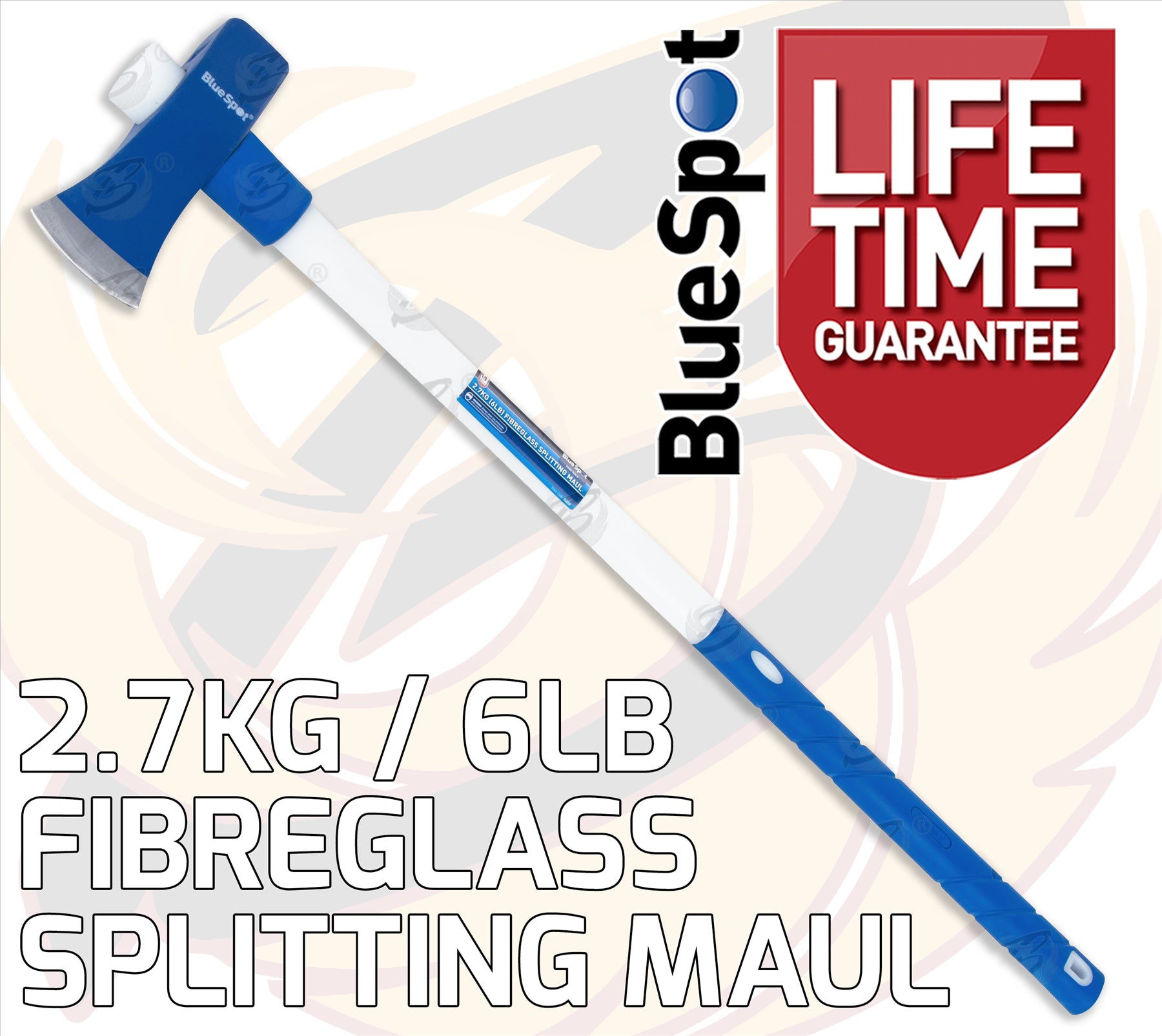 BLUESPOT 2.7KG ( 6LB ) FIBREGLASS SPLITTING MAUL