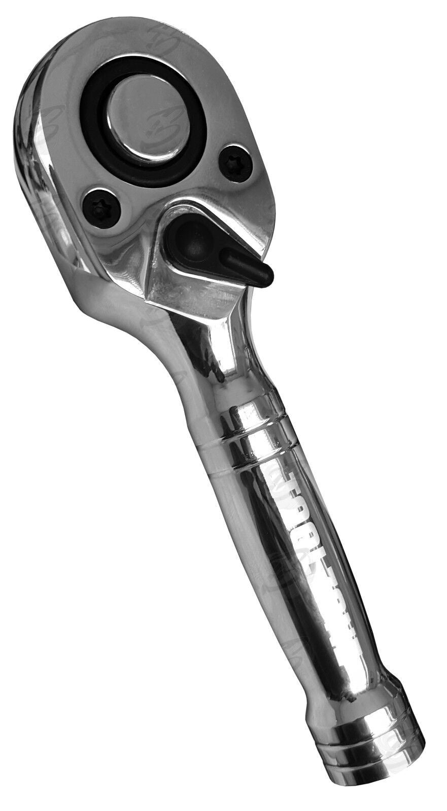 Toolzone 3 Piece 72 Tooth Stubby Ratchet Handle Set 1/4" & 3/8" & 1/2" Drive SS015