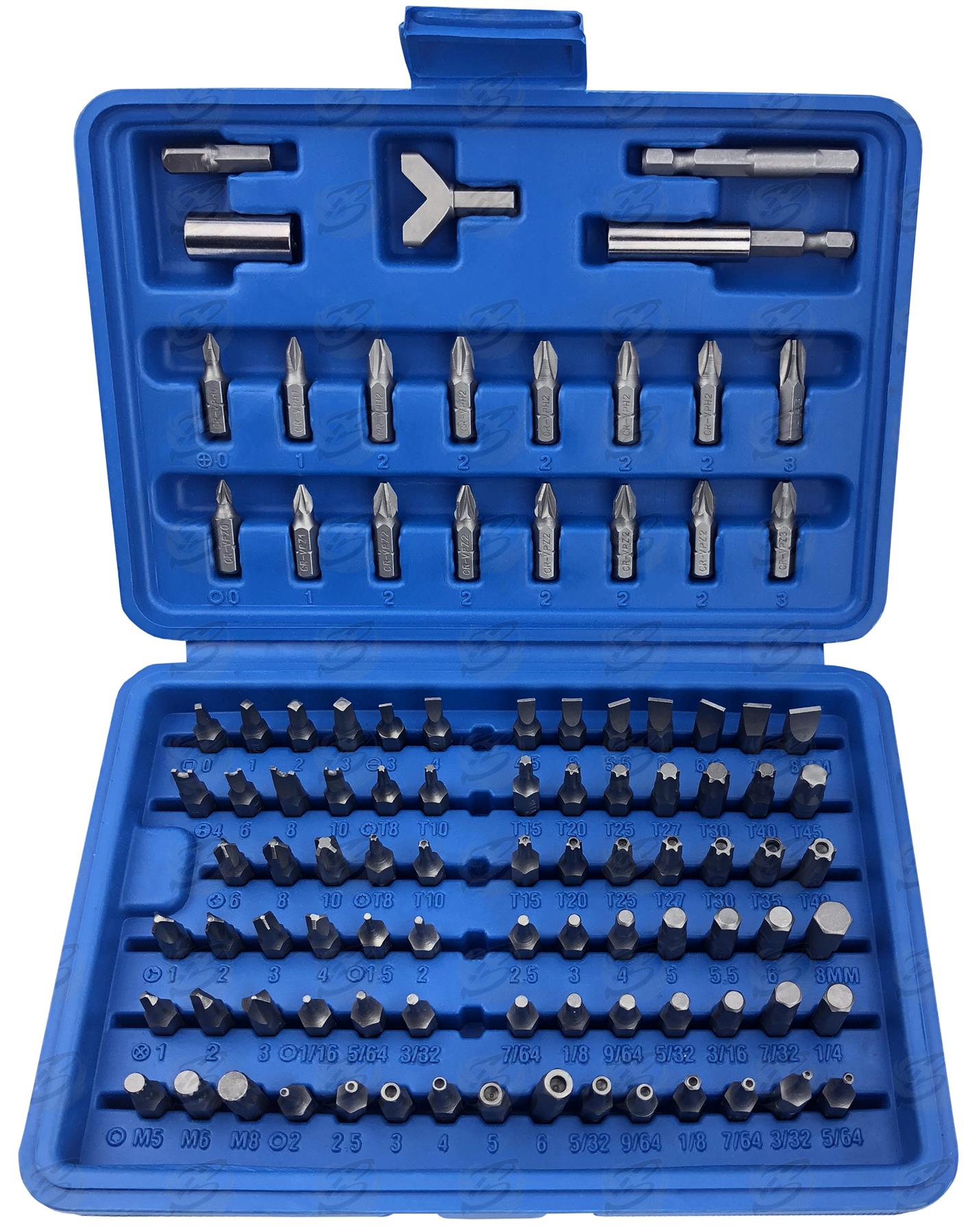 BLUESPOT 100PCS SECURITY SCREWDRIVER BIT SET