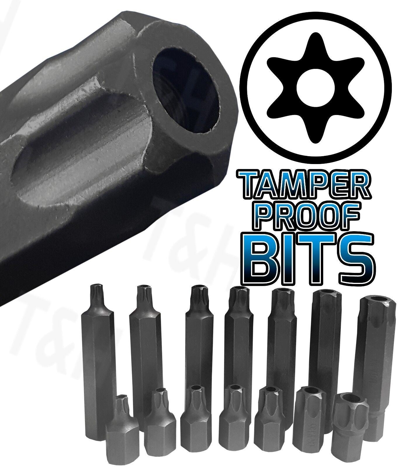 US PRO 75PCS HEX - TORX - SPLINE - RIBE - TAMPERPROOF TORX BIT SOCKETS