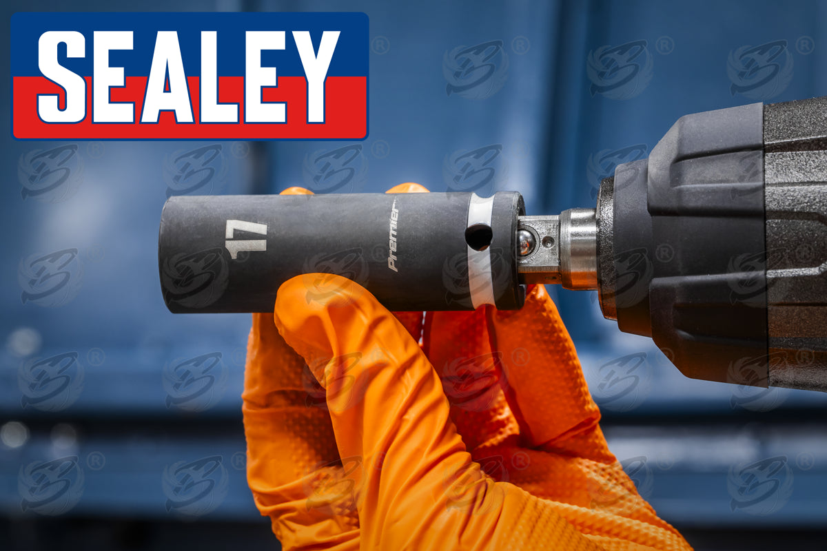 SEALEY 16PCS 1/2" DRIVE 6 POINT DEEP IMPACT SOCKETS 10MM - 32MM