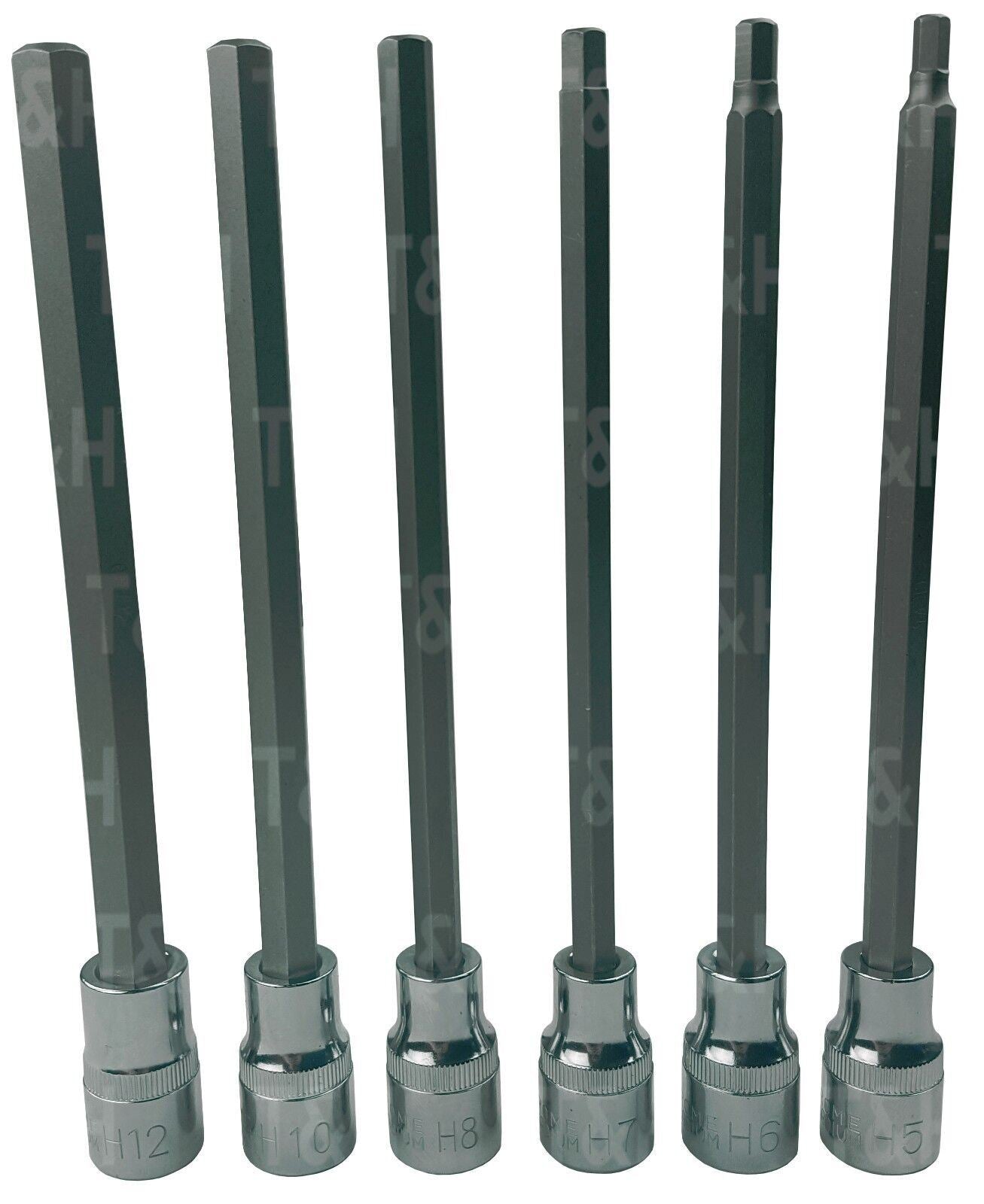 US Pro 30 Piece 1/2" Drive Hex Bit Sockets H5 - H19  3229