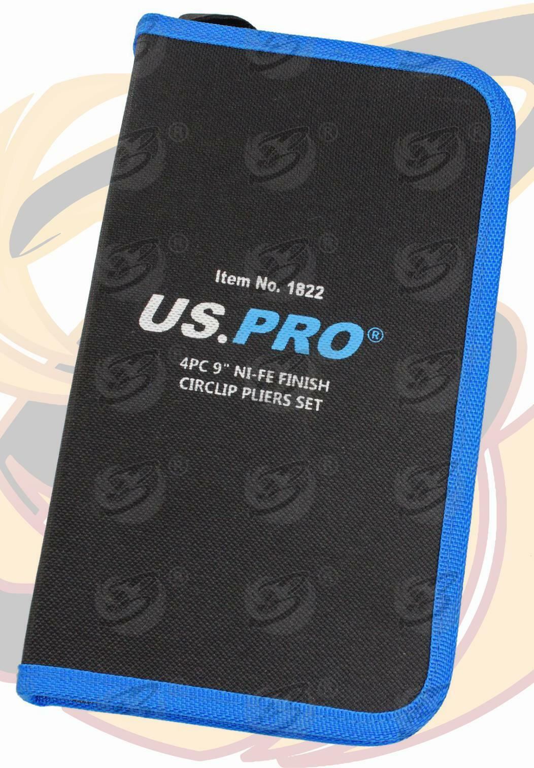 US PRO 4PCS 9" NI-FE CIRCLIP PLIERS