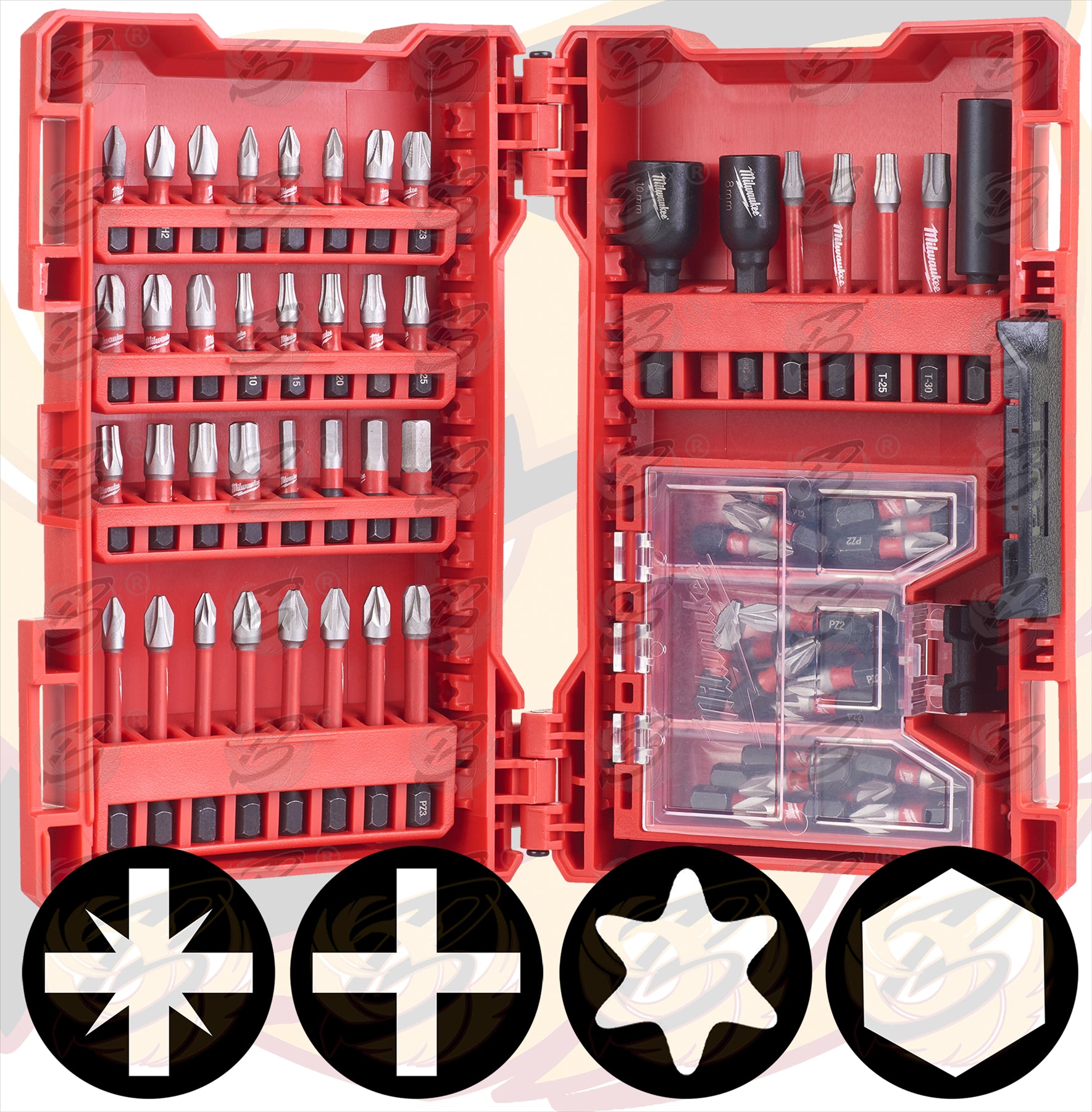 MILWAUKEE 70PCS IMPACT DRILL / DRIVER BIT SET ( SHOCKWAVE IMPACT DUTY )