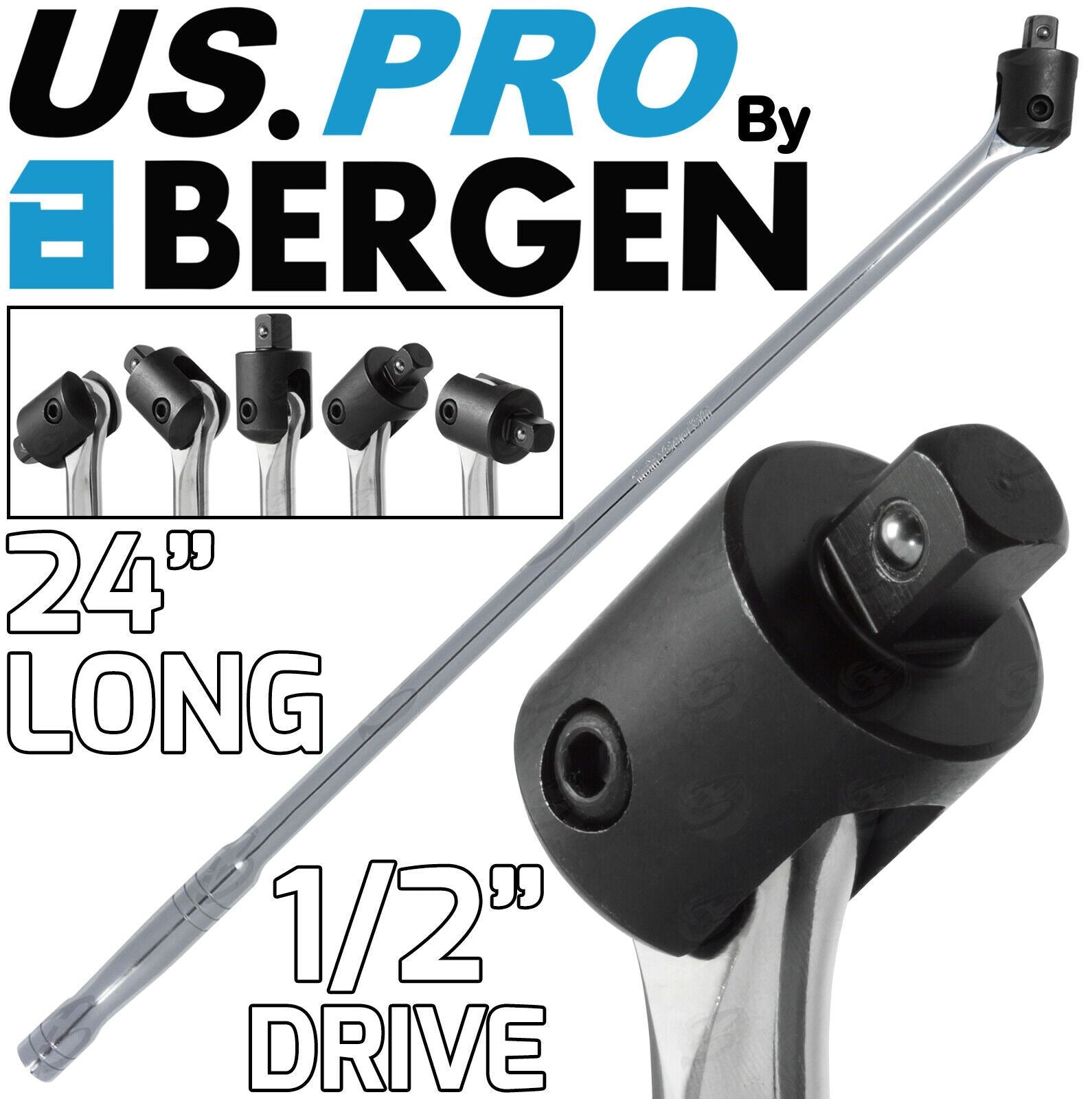 US PRO 1/2" DRIVE 24" LONG BREAKER BAR