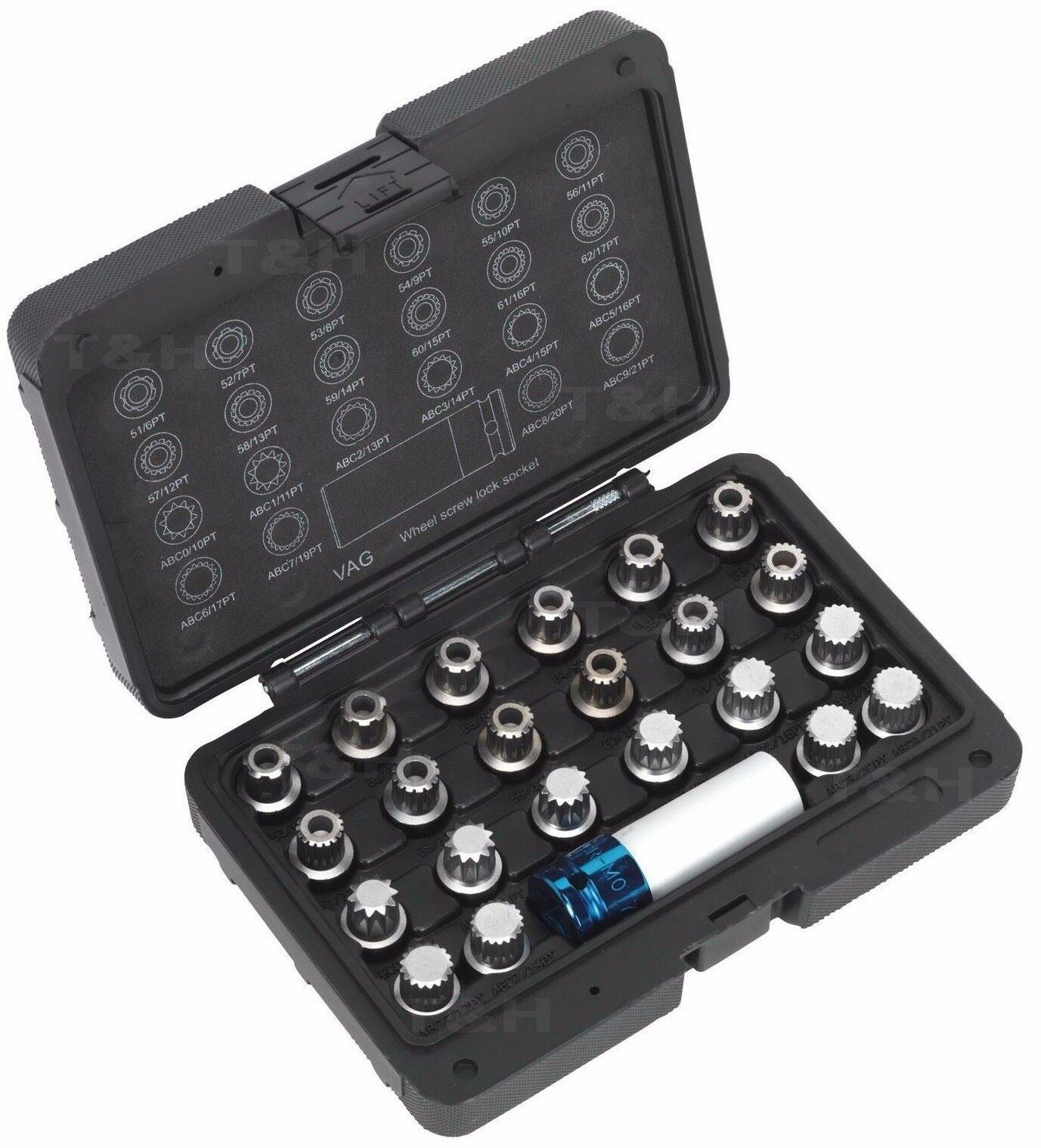 US Pro 23 Piece Vag Locking Wheel Nut Set  3457