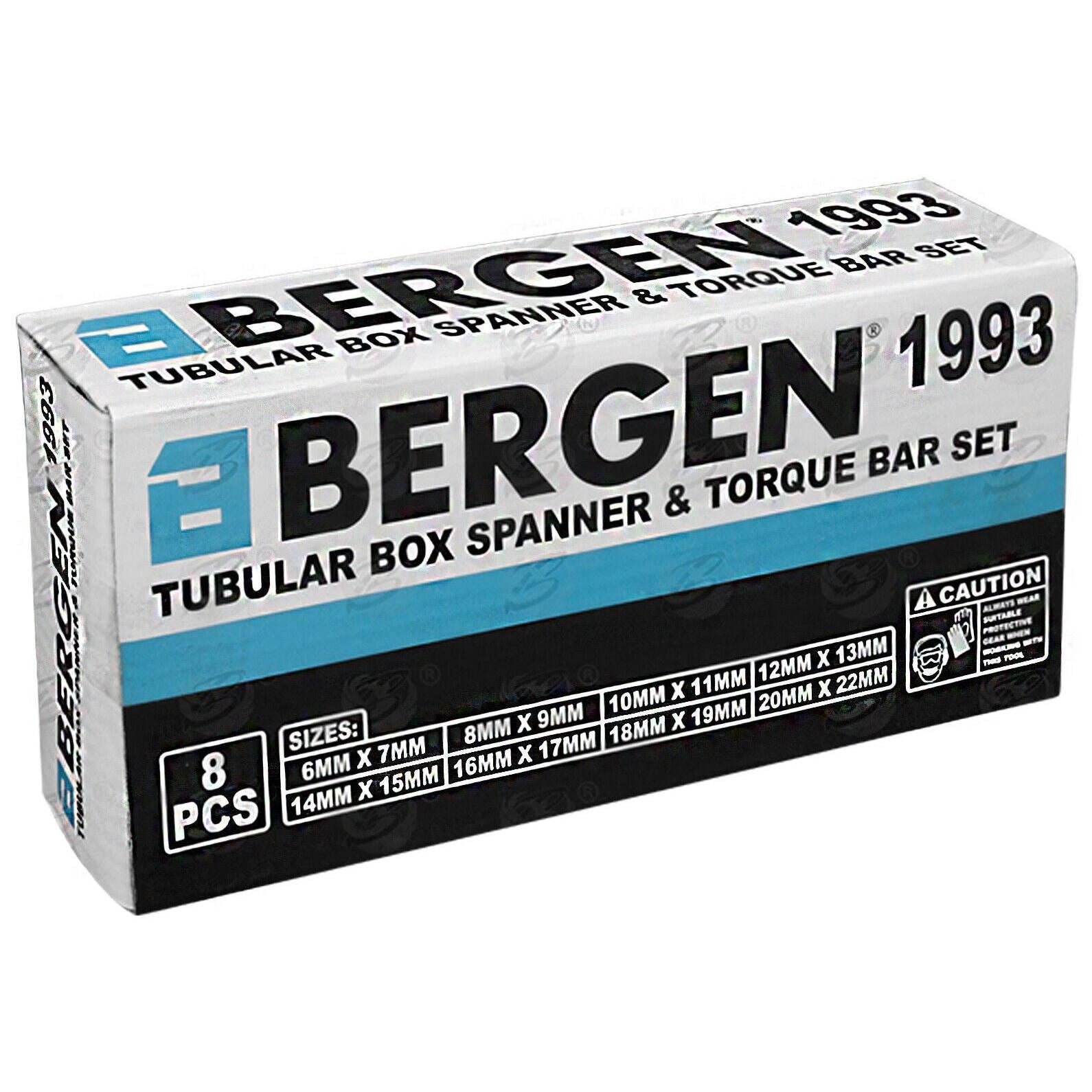 US Pro 8 Piece Tubular Box Spanners 6mm - 22mm  2271