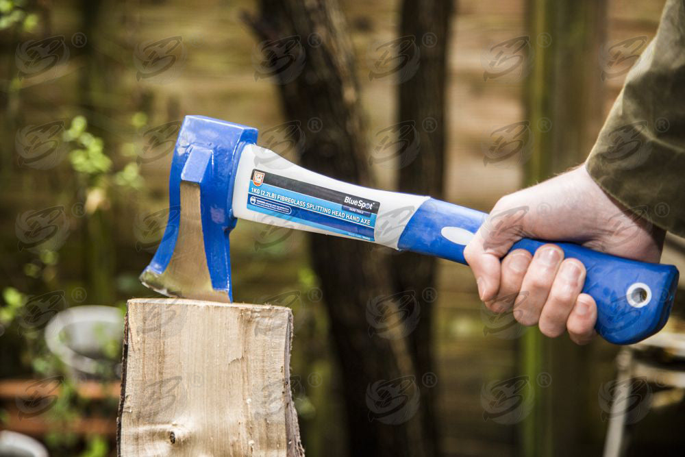 BLUESPOT 1KG ( 2.2LB ) FIBREGLASS SPLITTING HEAD HAND AXE