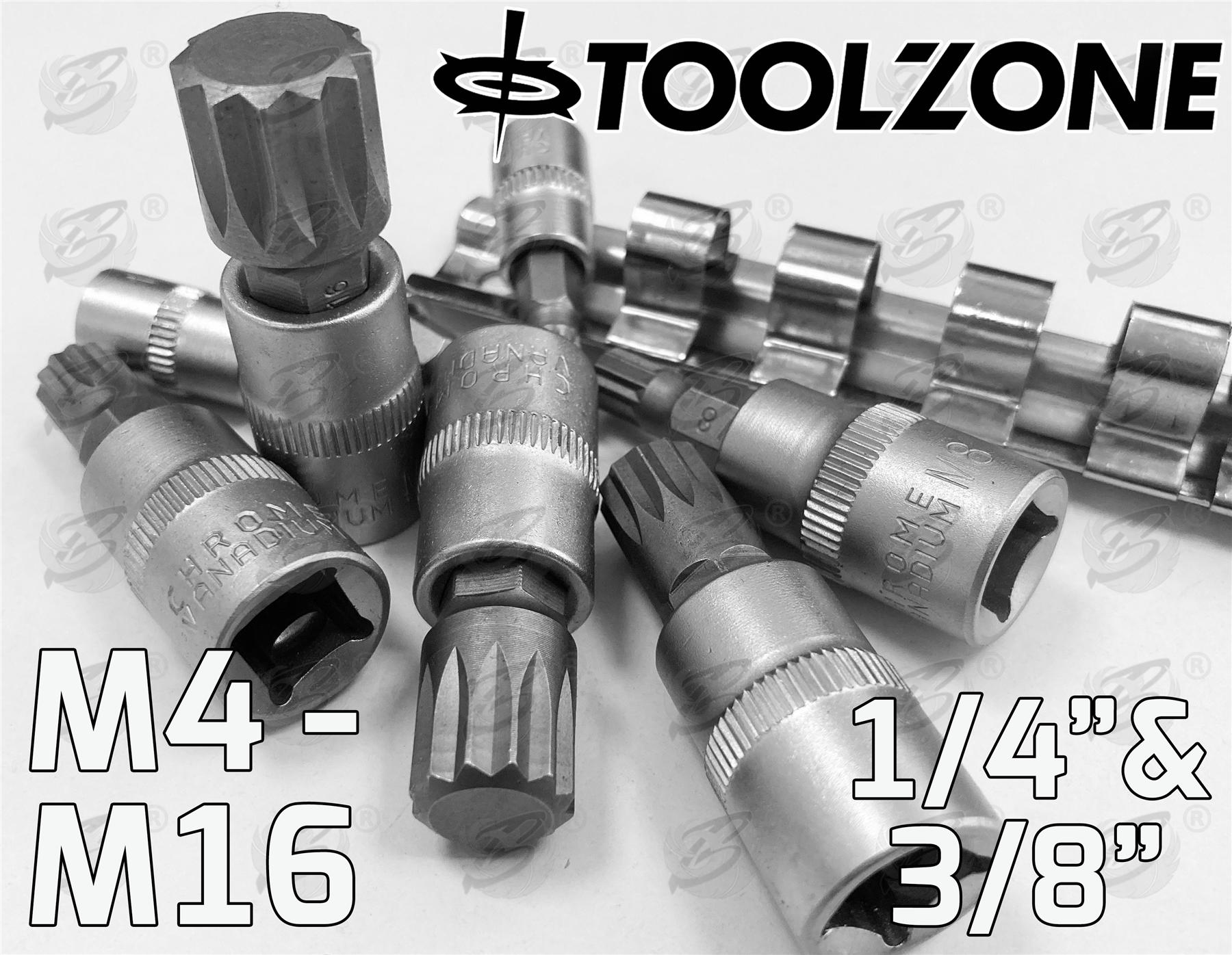 Toolzone 8 Piece 1/4