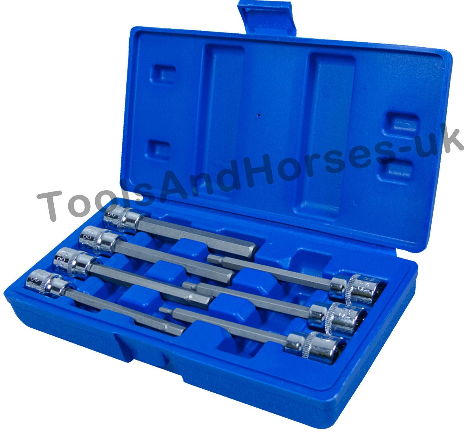 US Pro 7 Piece 3/8" Drive Extra Long Hex Bit Sockets H3 - H10  1399