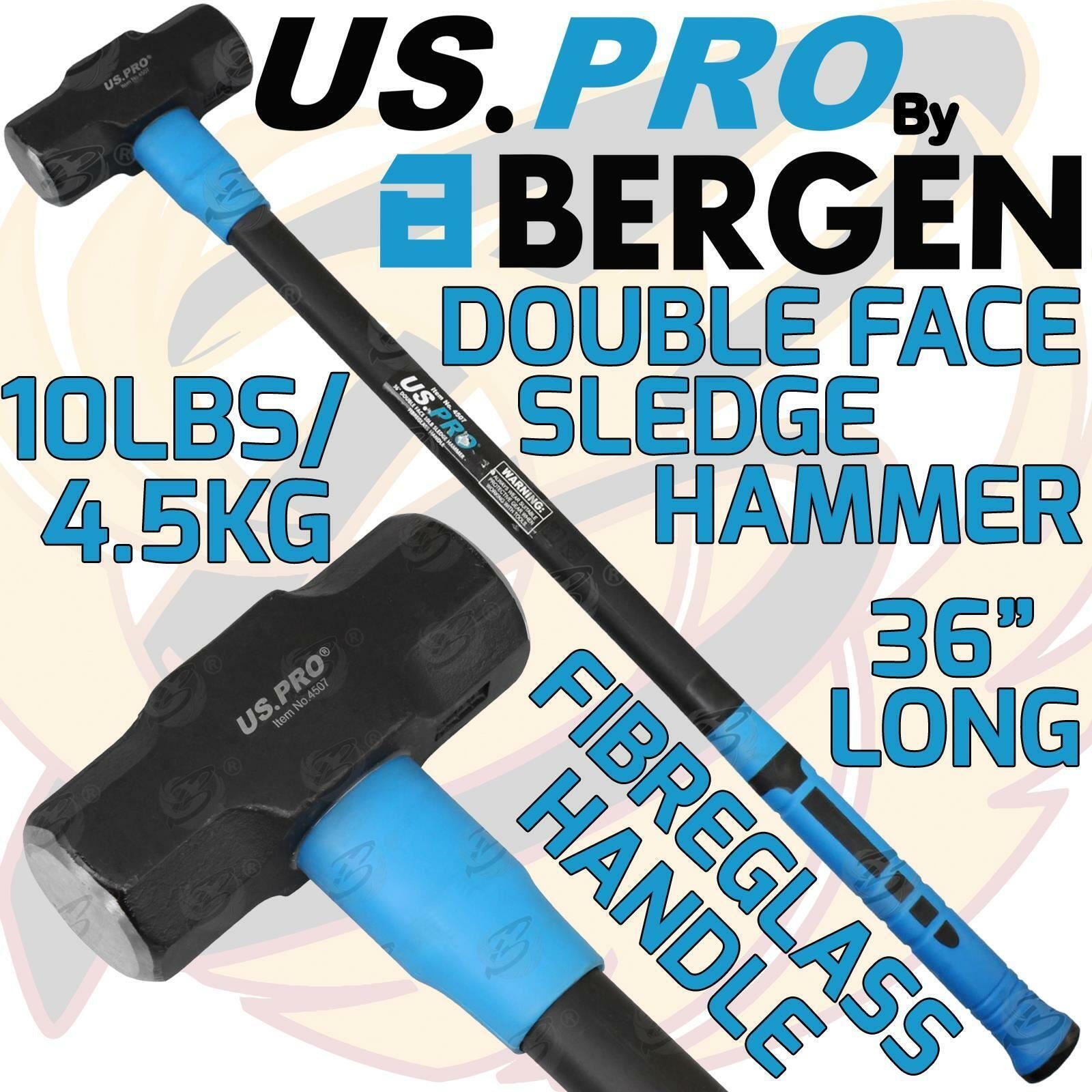 US PRO 4.5KG 36" LONG FIBREGLASS SLEDGE HAMMER